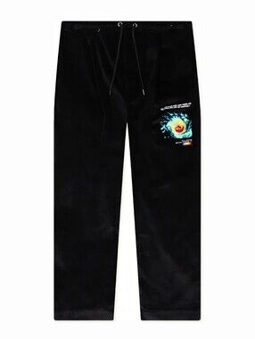 Jungles Spiraling Wide Leg Drawstring Corduroy Pant - Size Medium × 28" Inseam